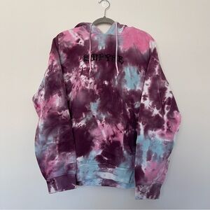 purple, pink and blue tyedye empyre hoodie